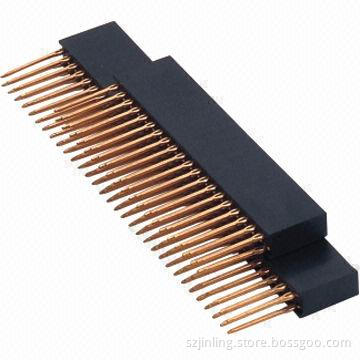 Female Header, Dual-row, 2.54mm Pitch, PC 104 Terminal DIP, 1,000V AC Withstanding Voltage